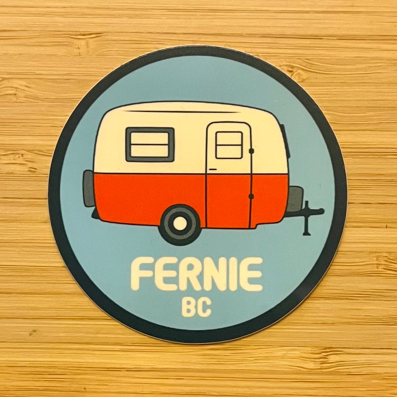 Fernie Sticker - Camper Circle - #12