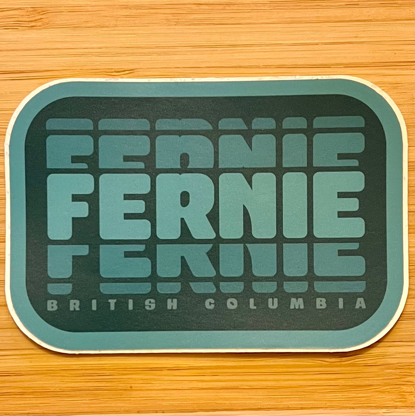 Fernie Sticker - Expand Rectangle - Greens on Green - #10