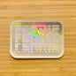 Fernie Sticker - Expand Rectangle- White on Holographic - #6